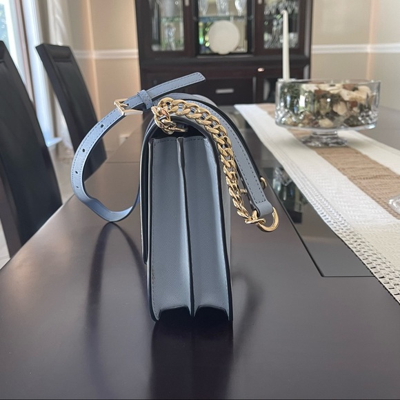 Baby Blue Michael Kors Bag w/strap - Picture 10 of 11